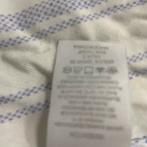 Milk n honey snall blue and white striped button down women’s blouse - Picture 6 of 7